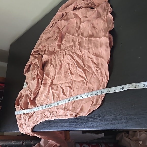 Haute Hippie Asymmetric Cowl Neck Long Sleeve Silk Blouse Size Small - Picture 12 of 12